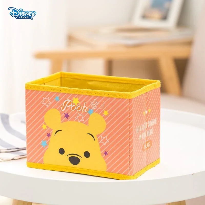 Disney Stitch Donald Duck Storage Basket Folding Eco-Friendly Multifunctional Storage Bag Cute Cartoon Party Gift Bag Packaging