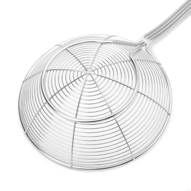 

896A Solid Strainer Skimmer Ladle Stainless Steel Kitchen Utensil Tool