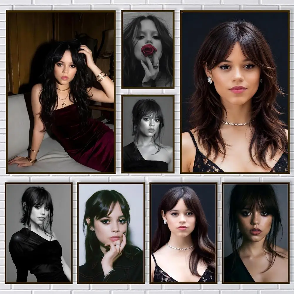 Actress J-Jenna Ortega Poster PP Paper Decorative Wall Art for Living RoomsBedrooms Bars Cafes Stylish Home Decor Gift