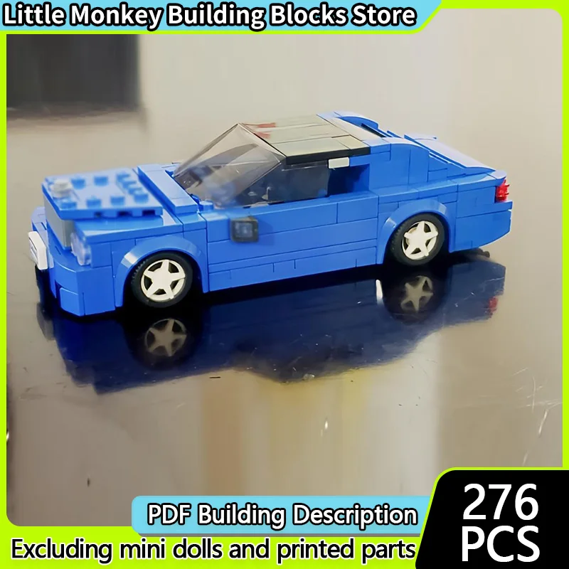 

Модель скоростного гоночного автомобиля MOC, строительные кирпичи, роскошный двухдверный купе, модульная технология, детские праздничные подарки, сборные игрушки, костюм