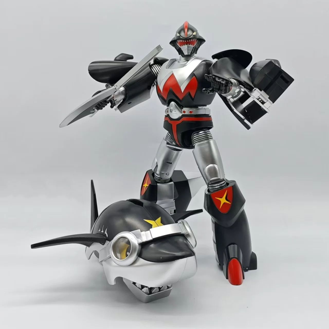 In Stock Tjxb002 Shark Chili Iron Armor ​​Sameshima Figure Kabuda Kabutack B Series No9 Action Figure Robot Collection Hobby Toy