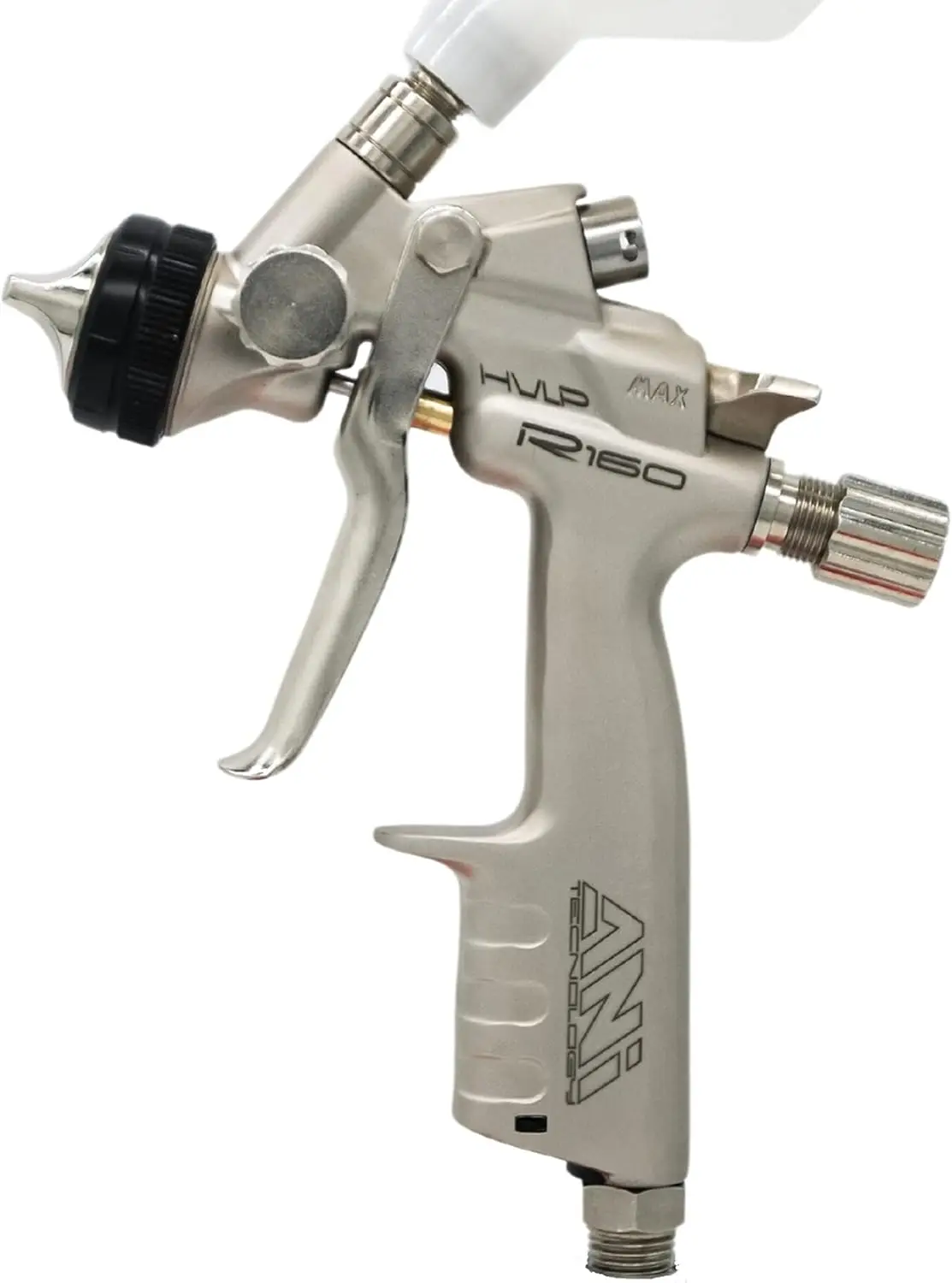 Hvlp R160 250 Cc Mini Spray Gun With Nylon Cup And Free Digital Thermo Regulator Click ( 1.0 Mm Hvlp R160 Mini Spray Gun)