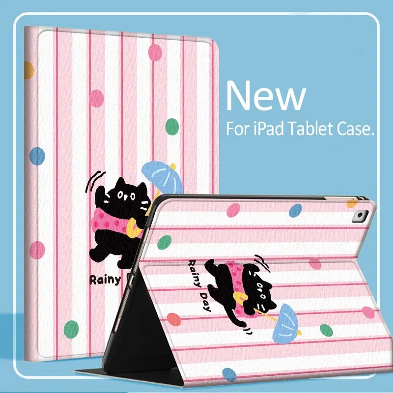 

Colorful Sweet Cat Art Tablet Case For iPad Pro Air Mini 1 2 3 4 5 6 7 7th 8th 9th 10th 11th 10.2 9.7 10.5 10.9 11 2024 2025
