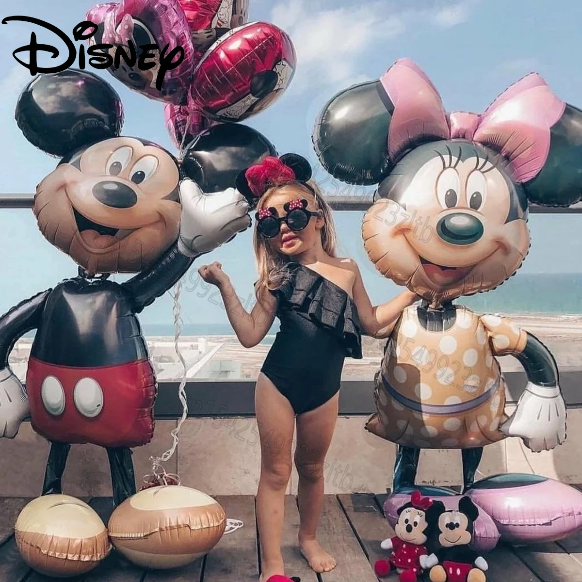 Giant Disney Foil Balloon Mickey Mouse Balloons Minnie Birthday Party Decoration Kids Toy Baby Shower Ball Children Cartoon Gift