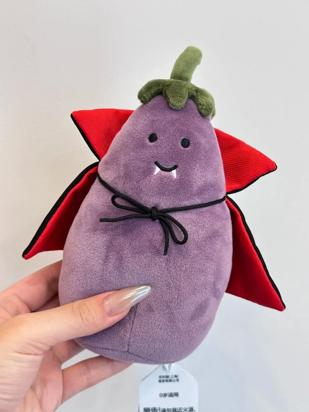 

For Jelly Cat Limited Edition Vivacious EggPlant Vampire Plush Doll With Gift Home Decoration Holiday Gift Interactive Toy
