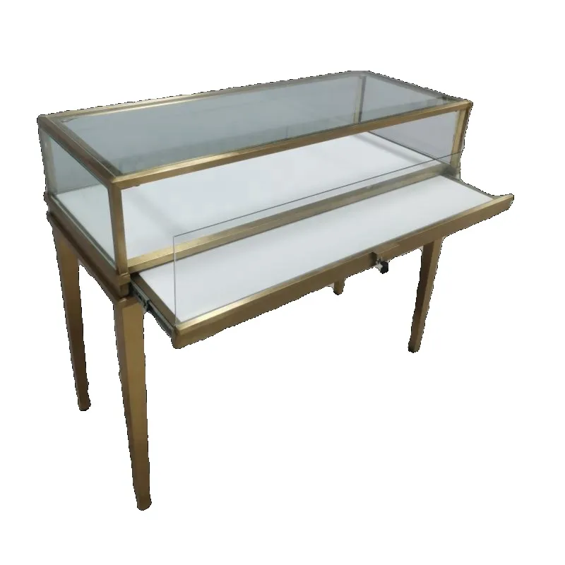 Stainless steel high-end jewelry display cabinet light luxury jewelry jewelry counter precious watch diamond jadeite jade counte