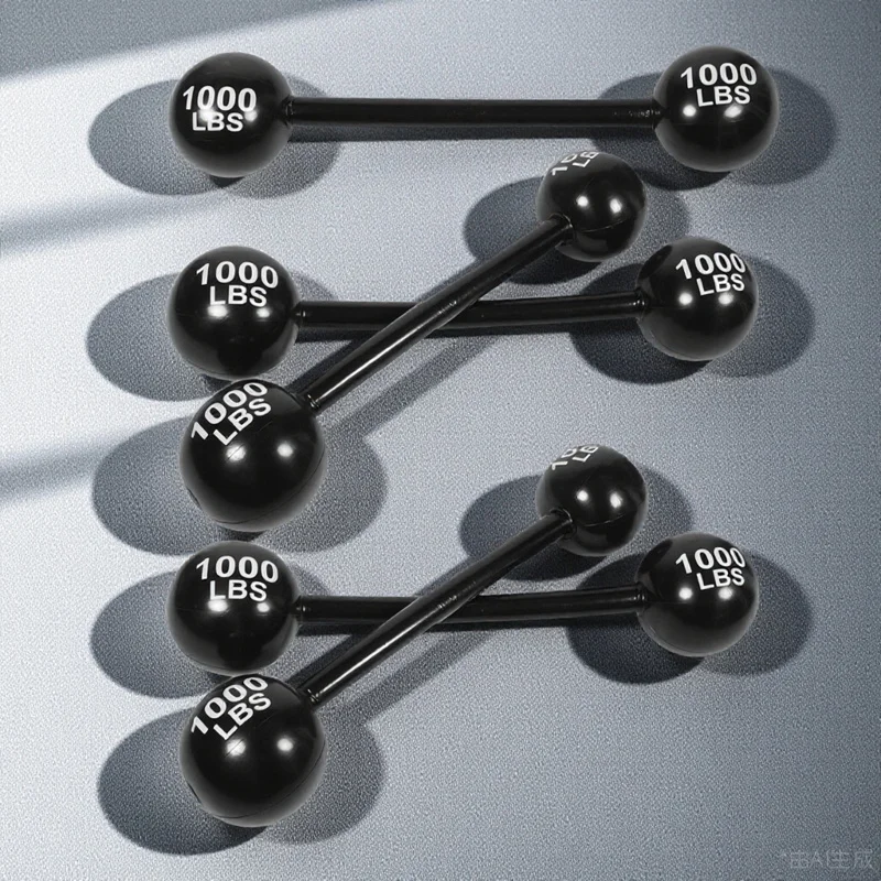 

5pcs Inflatable Barbell Thickened Durable Blow Up Dumbbell For Carnival Circus Halloween Birthday Decor Photo Booth