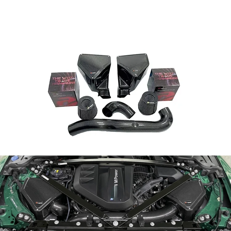 

Intake System 100% Dry Carbon Fiber Material M3 M4 Engine Air Induction System Auto Parts For BMW M3 M4 G8X S58 3.0T