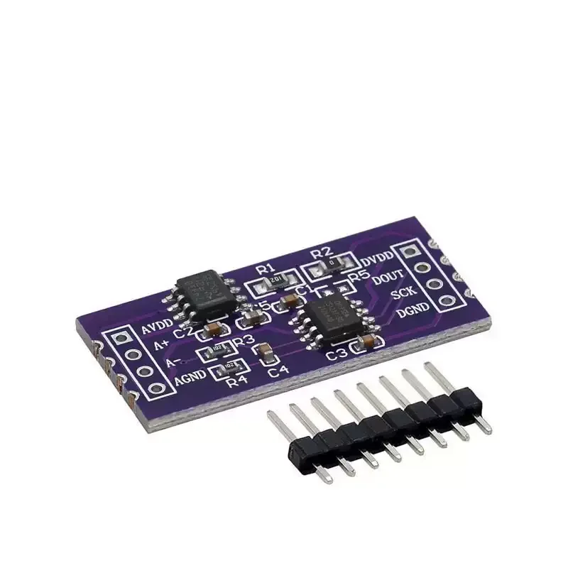 CS1237 24-bit ADC module with on-board TL431 external reference chip, 24-bit single-channel load cell sensor module