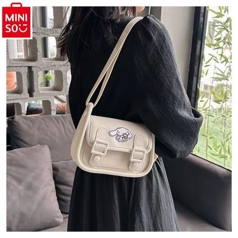 MINISO Sanrio 2024 New Jade Guigou Kuromi Student Crossbody Bag Fashion Women's Versatile Shoulder Bag