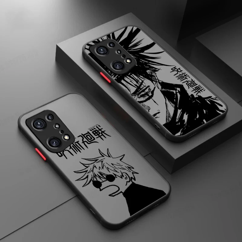 J-ujutsu K-aisens Anime For OPPO Reno 8T 7SE 6Z 5Z 4F Pro Plus Lite 4G 5G Frosted Translucent Phone Case