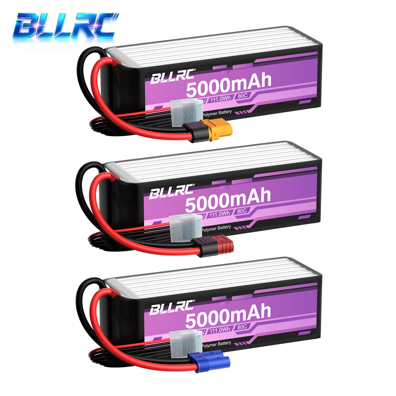 6S Lipo Battery 22.2V 5000Mah - BLLRC 6S LiPo Battery 22.2V 80C