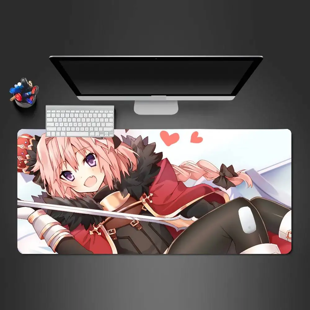 Astolfo Anime Fate Mousepad Non-slip Suitable For Office Computers Laptops E-sports Game Desk Mats XXL Keyboard
