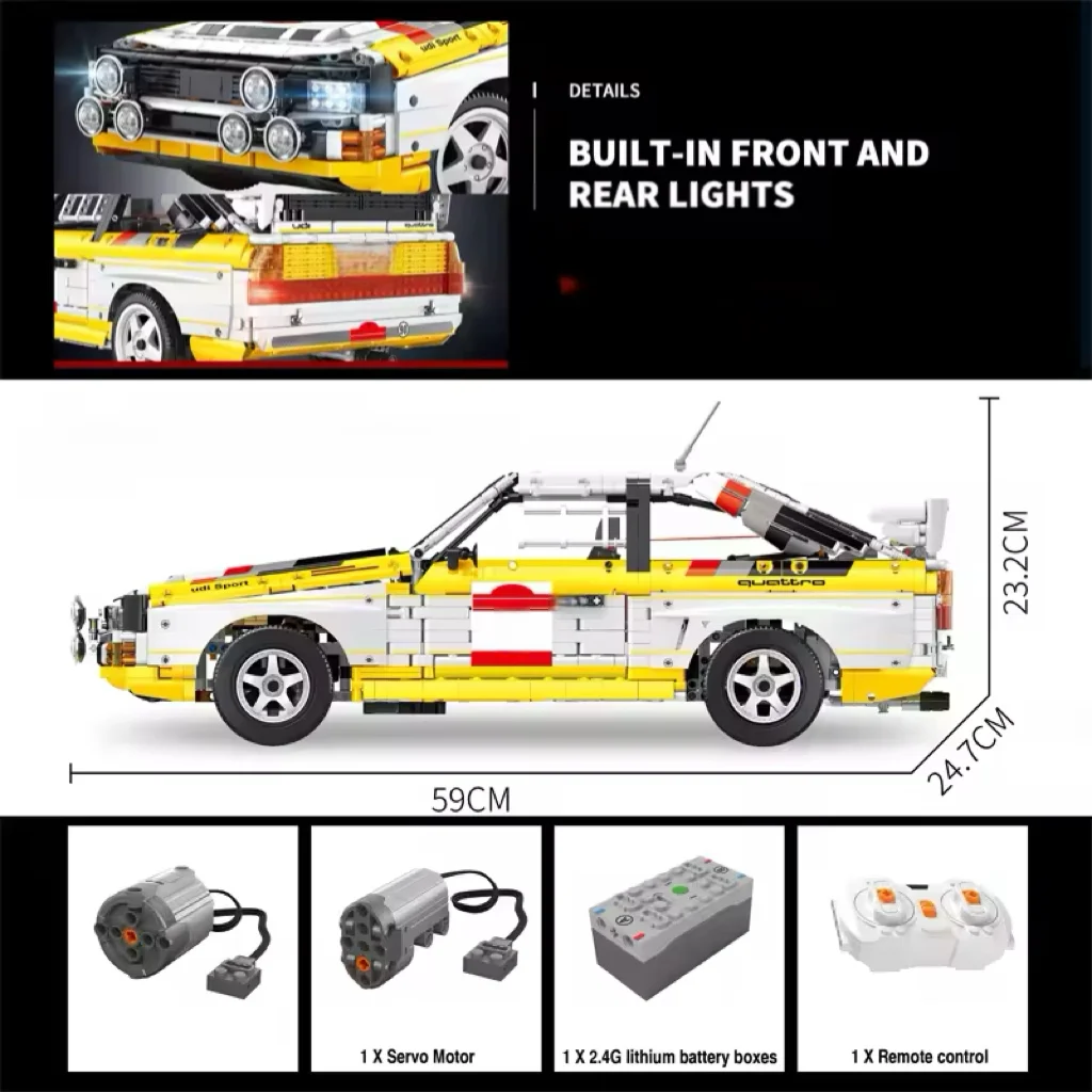 3887Pcs MOC Technical Remote Control Sports Car S1 Building Blocks Bricks Model Assembling Toys for Children Birthday Gift