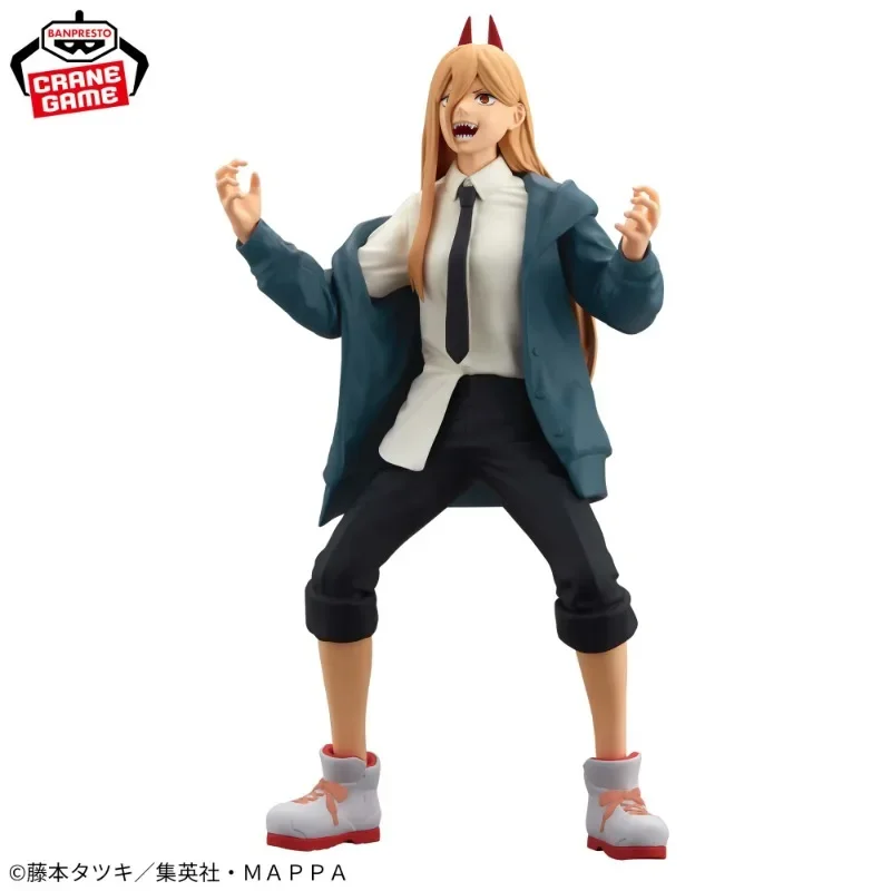 Original Chainsaw Man Makima Power GLITTER & GLAMOURS Anime Action Figure PVC Model Banpresto Birthday Gift 23CM Collector