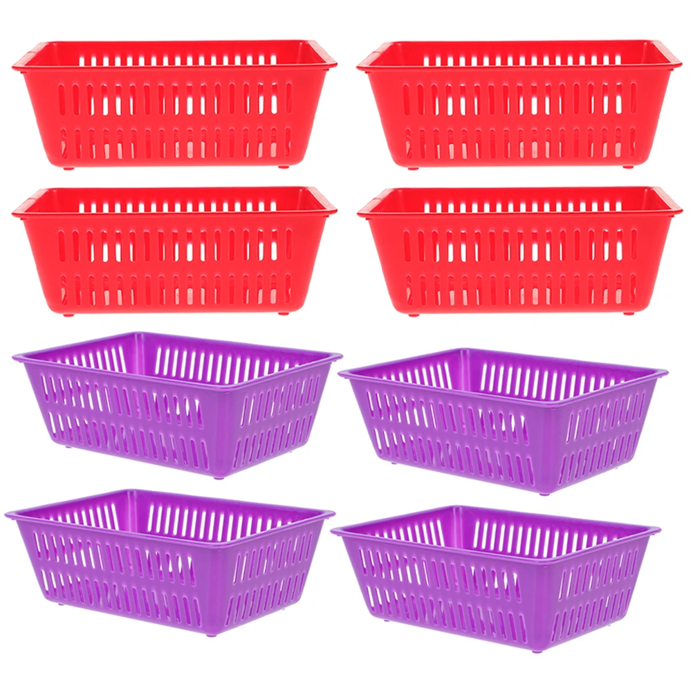 

8Pcs Coin Storage Baskets Thickened Sturdy Plastic Compact Multi-Purpose Storage Container for Home Play Center Small Items
