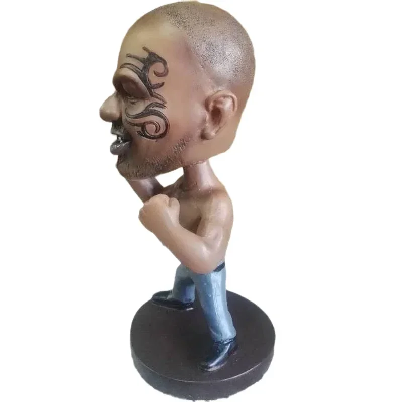 Car Decoration Toy Bobble Fighting Boxer Actor Boxing Champion Shaks Head Mike Tyson Action Figure Statue