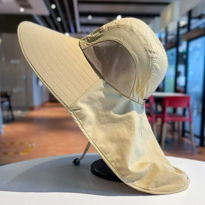 chapeu-de-protecao-solar-masculino-para-esportes-ao-ar-livre-bone-de-pesca-em-fibra-de-poliester-com-padrao-xadrez-fabricado-na-china-colecao-primavera