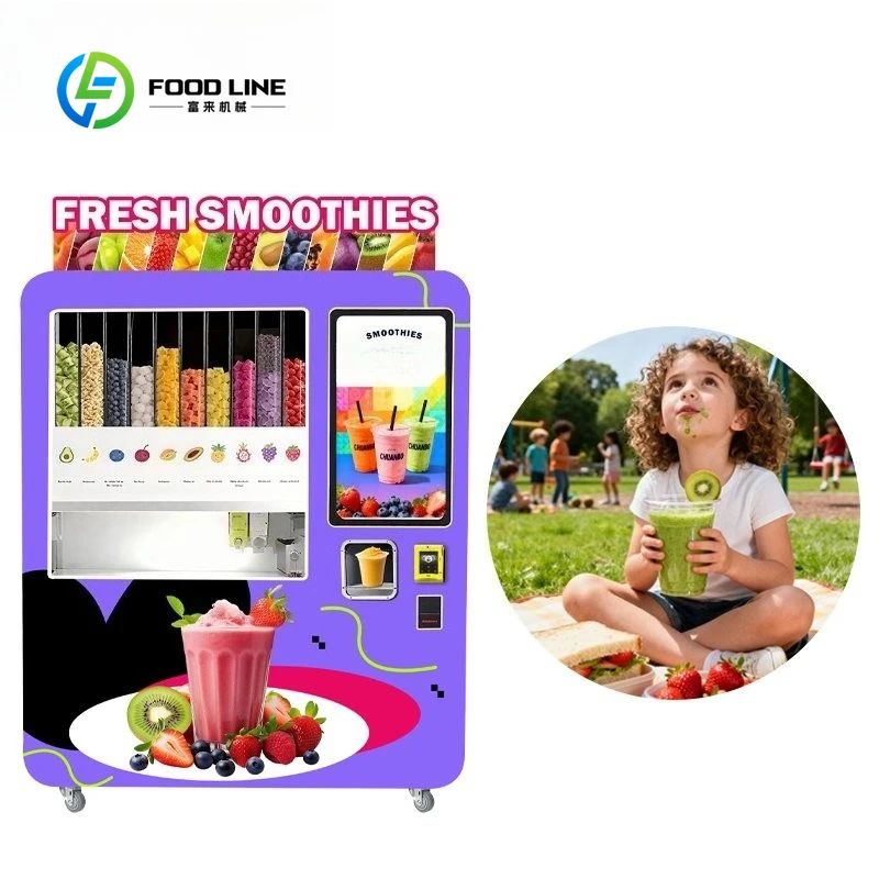 New Upgrade Multi Flavor Fully Automatic Smoothie Vending Machine Supplier Commercial Business Vending Machine Customized