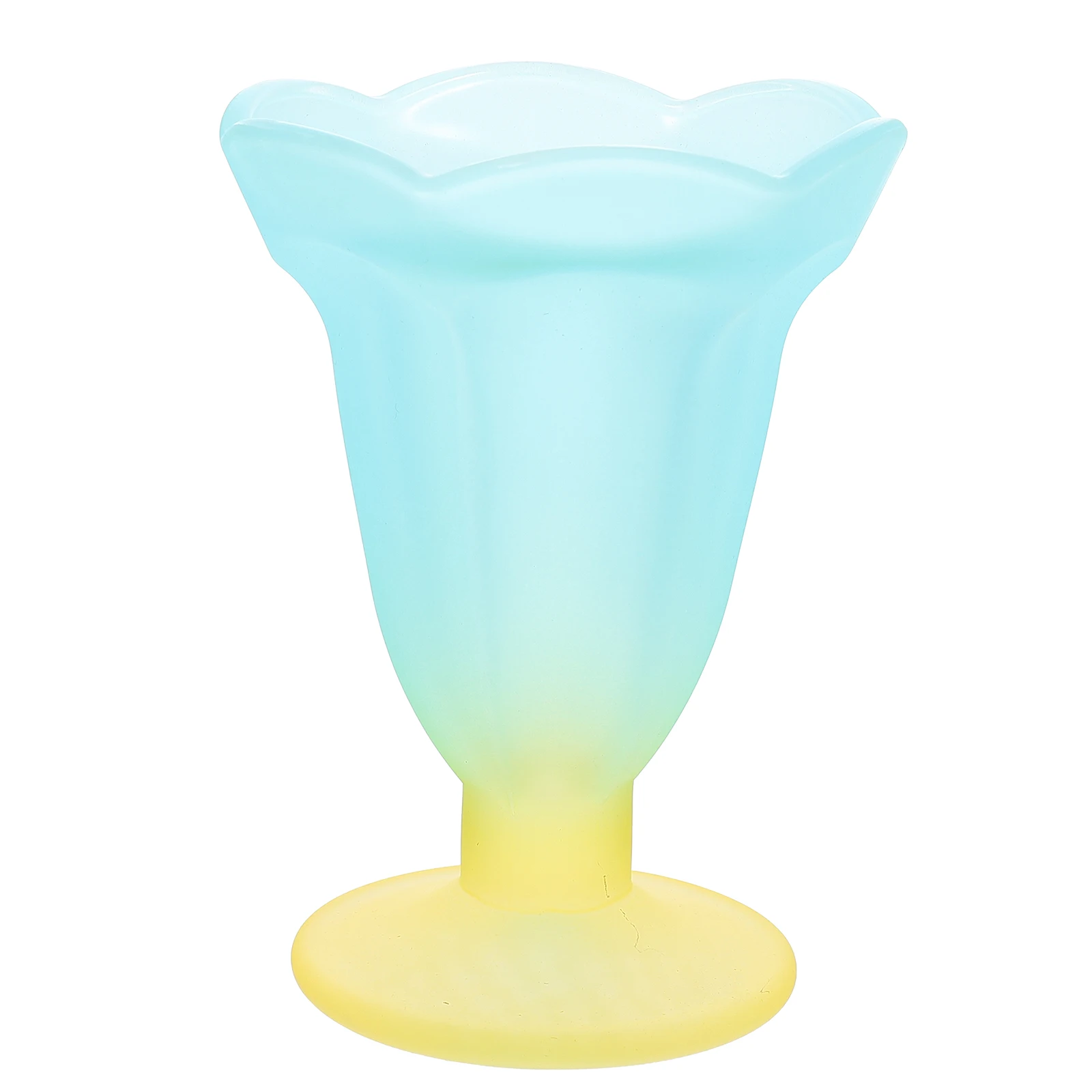 

Vintage Frosted Glass Dessert Cups Ice Cream Bowls Serving Cups Creative Design Sturdy Decoration For