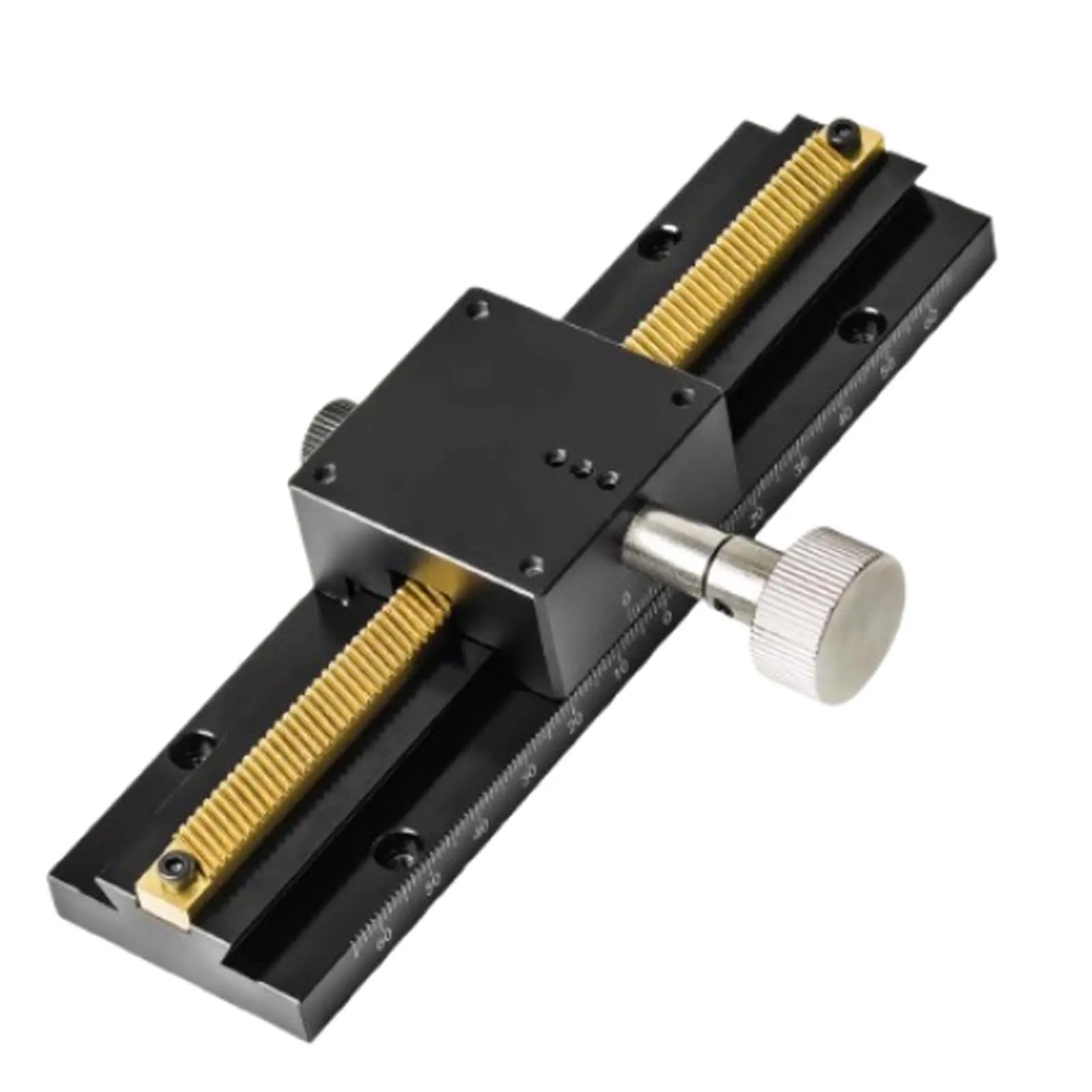 

X-axis Dovetail Groove Manual Slide, Long Stroke Gear Drive Bar Type Fine Adjustment Platform