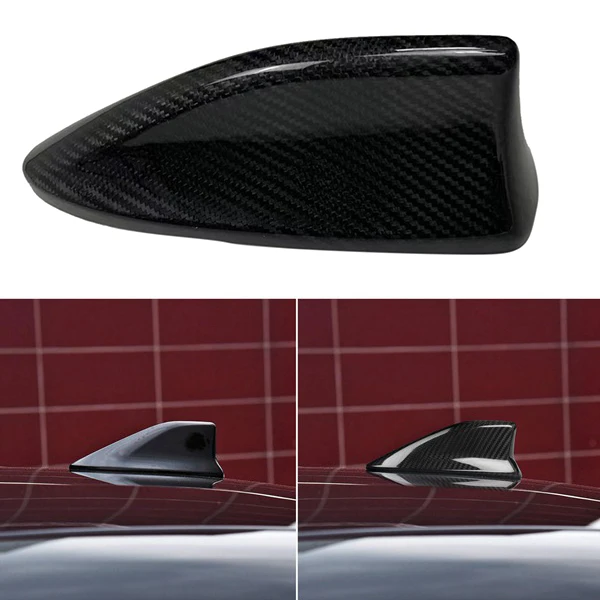 Echte Koolstofvezel Auto Dakvin Antenne Trim Cover Voor Brz 86 2014-2019