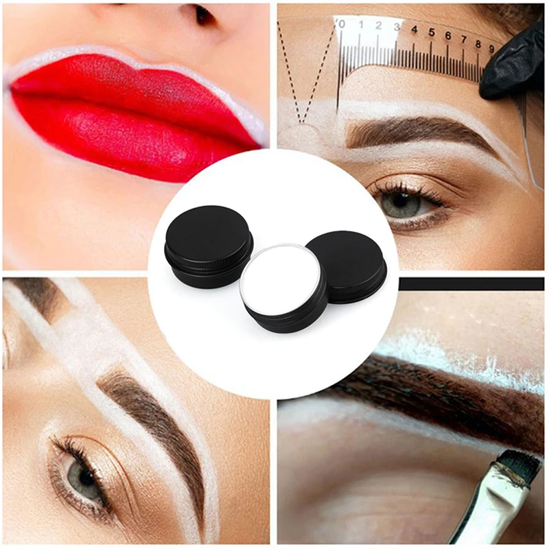 20g Microblading Eyebrow Marker Pen White Tattoo Brow Paste Eyebrow Permanent Makeup Mapping Paste Brow Lip Shape Position Tool