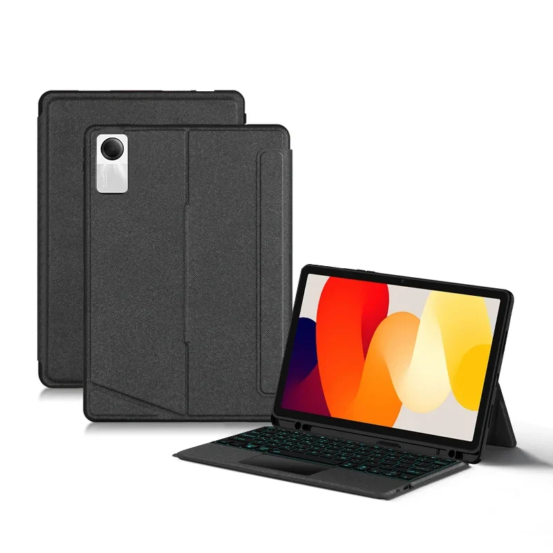 Magic Keyboard Case For Xiaomi Redmi Pad SE 2023 Tablet Redmi Red Mi Pad SE 11 Inch Smart Cover Spanish Portuguese Arabic