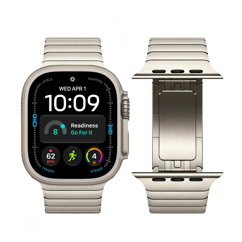 1:1 Link-Armband für Apple Watch 12, 42mm 46mm 45mm 44mm 40mm 49mm Metallarmband, iWatch Series 11 10 9 8 SE Ultra 4 3 Armbänder