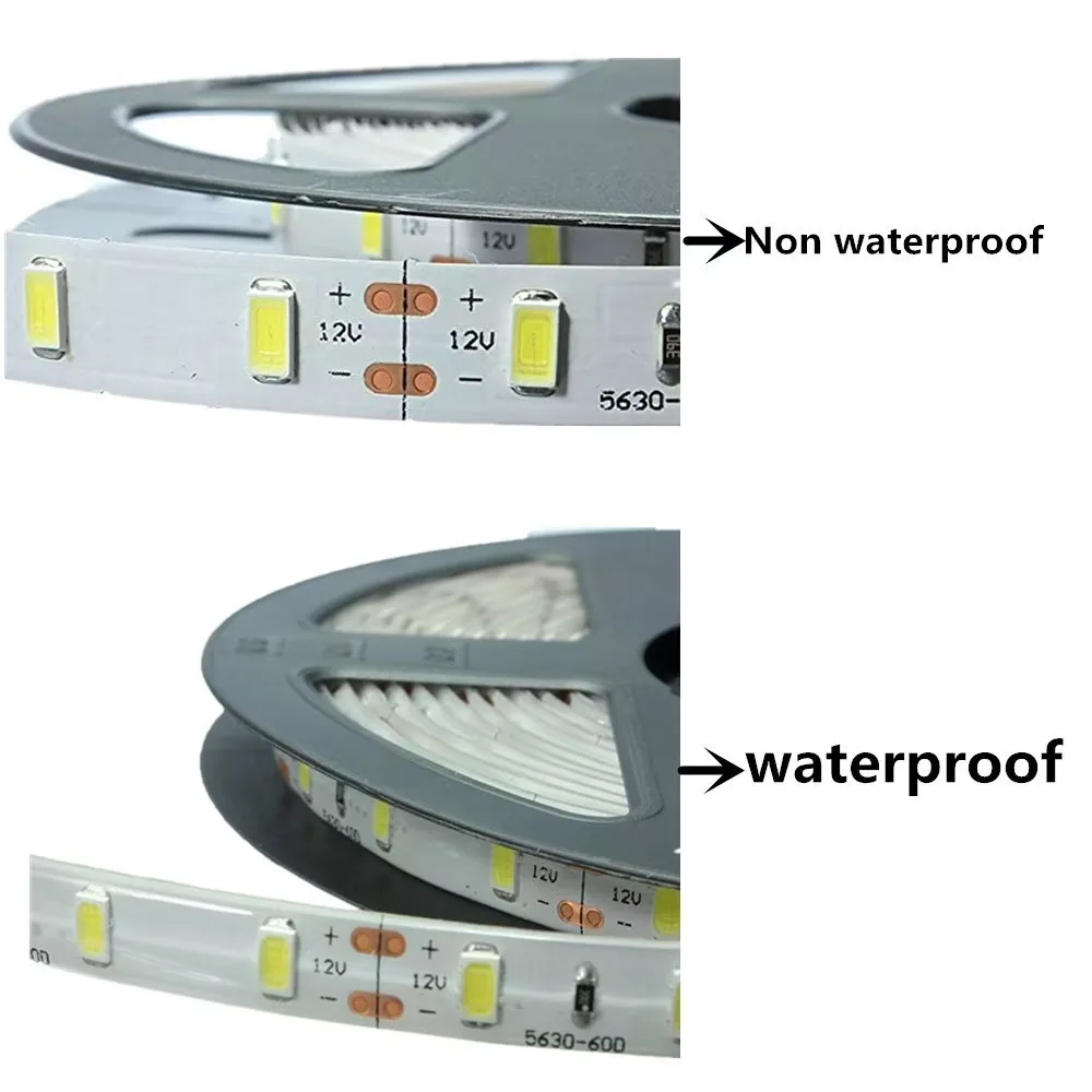 12V 5730 120leds/m LED Strip Light Tape White Warm White NW 4000k 5m for Ceiling Counter Cabinet Light Non Waterproof