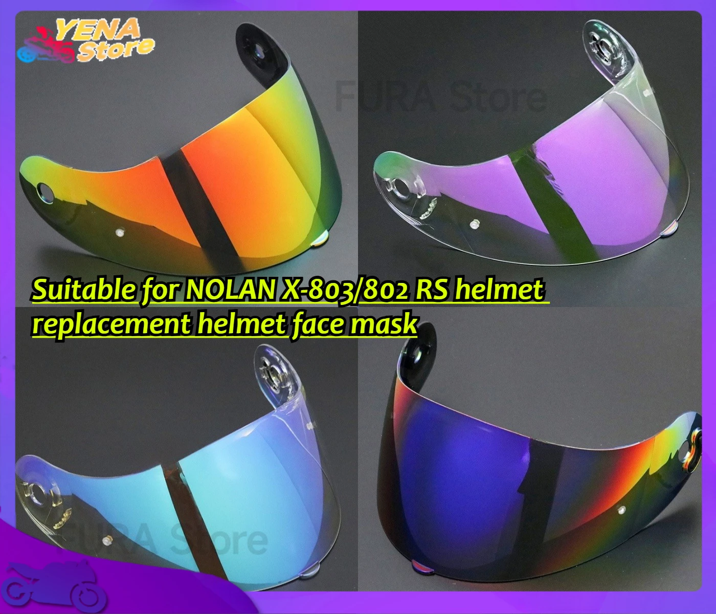 

Suitable for NOLAN X-803/802 RS helmet replacement helmet face mask, glasses goggles, motorcycle helmet parts and accessories