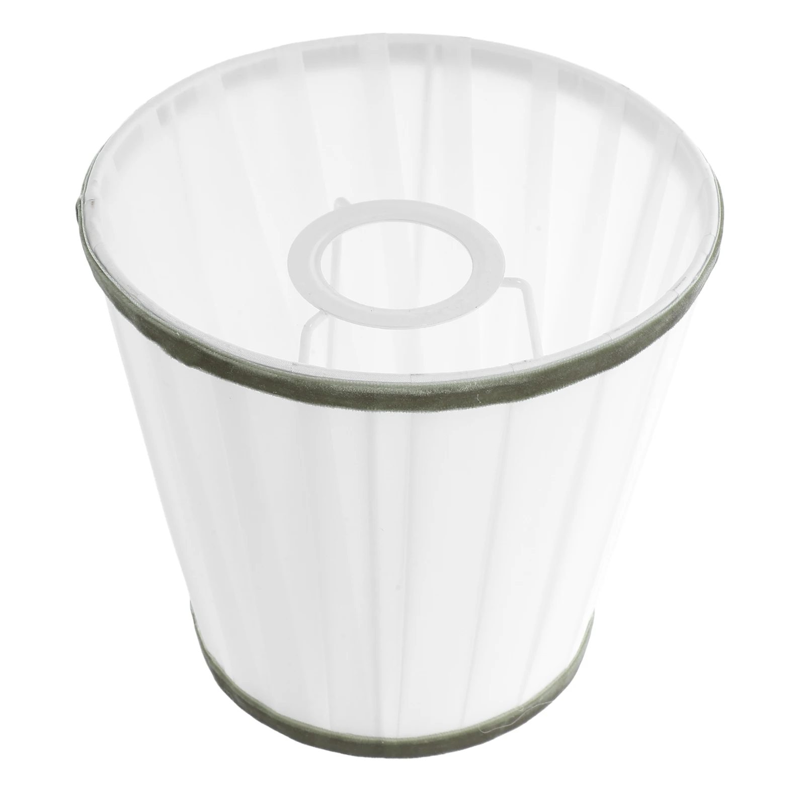 

Pleated Fabric Lampshade Rustic Light Shade Replacement E27 Table Lamp Cover for Bedroom Living Room Hotel Decoration 17x16x12cm