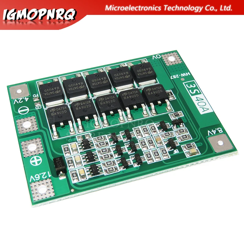 3S 10A 20A 25A 30A 40A Li-ion Pin Lithium 18650 Sạc PCB BMS Ban Bảo Vệ Cho Máy Khoan Máy Lipo tế Bào Mô Đun