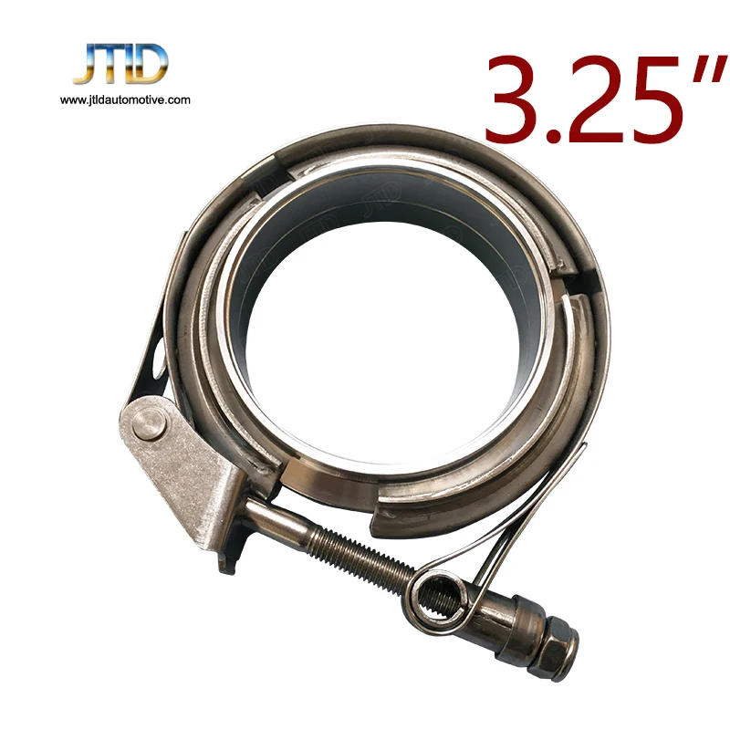 JTLD Stainless Steel 304 Quick Release V-Band Turbo Downpipe Exhaust Clamps 3.25 Inch car assecories