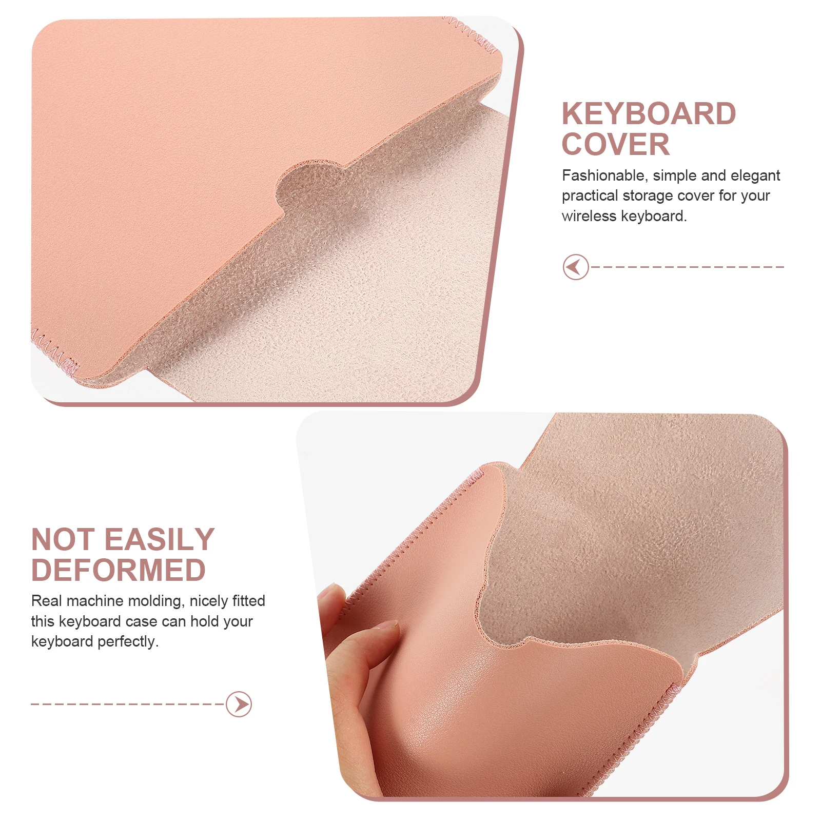 

Protection Case Dust Proof Pink Storage Bag Wireless Keyboard Travel Sleeve Portable Pouch Cover Practical Use Keyboard
