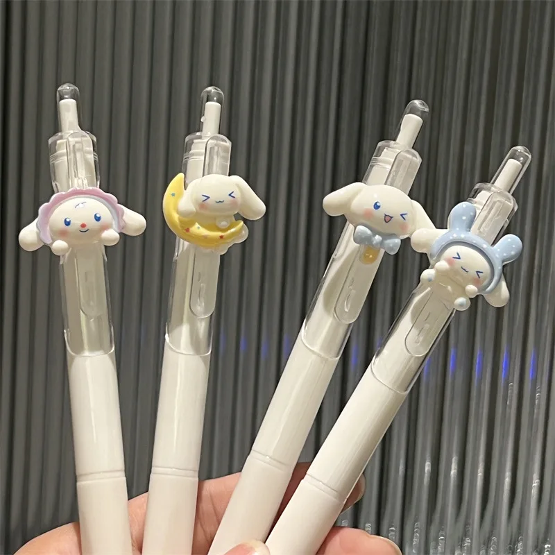 Sanrio Kawaii Cinnamoroll Ballpoint Pen 0.5mm Black Ink Gel Pen Ballpoint Pen Cartoon Ballpoint Pens Cute Korean School Supplies