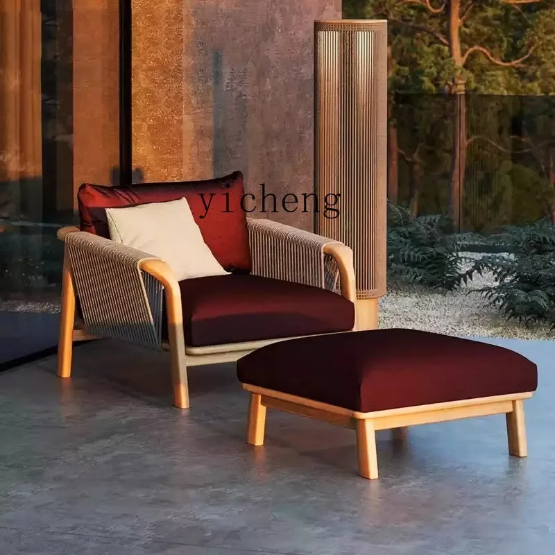 

LX Sofa Courtyard Villa Teak Wood Anti-Corrosion Outdoor Waterproof