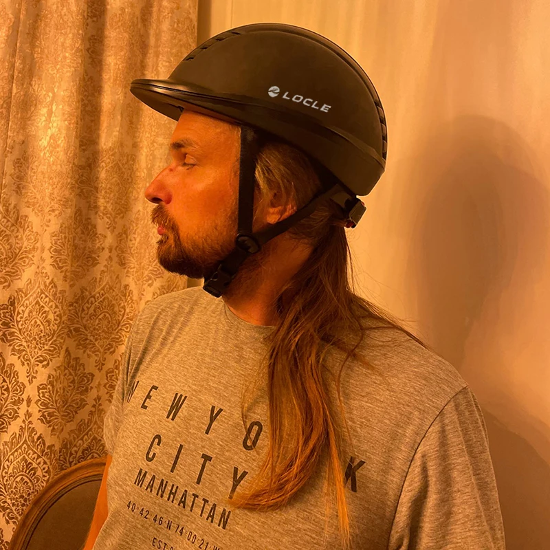 LOCLE Hochwertiger Reithelm, Reithelm, atmungsaktiv, langlebig, Sicherheit, halbe Abdeckung, Reiterhelme, Größe S/M/L