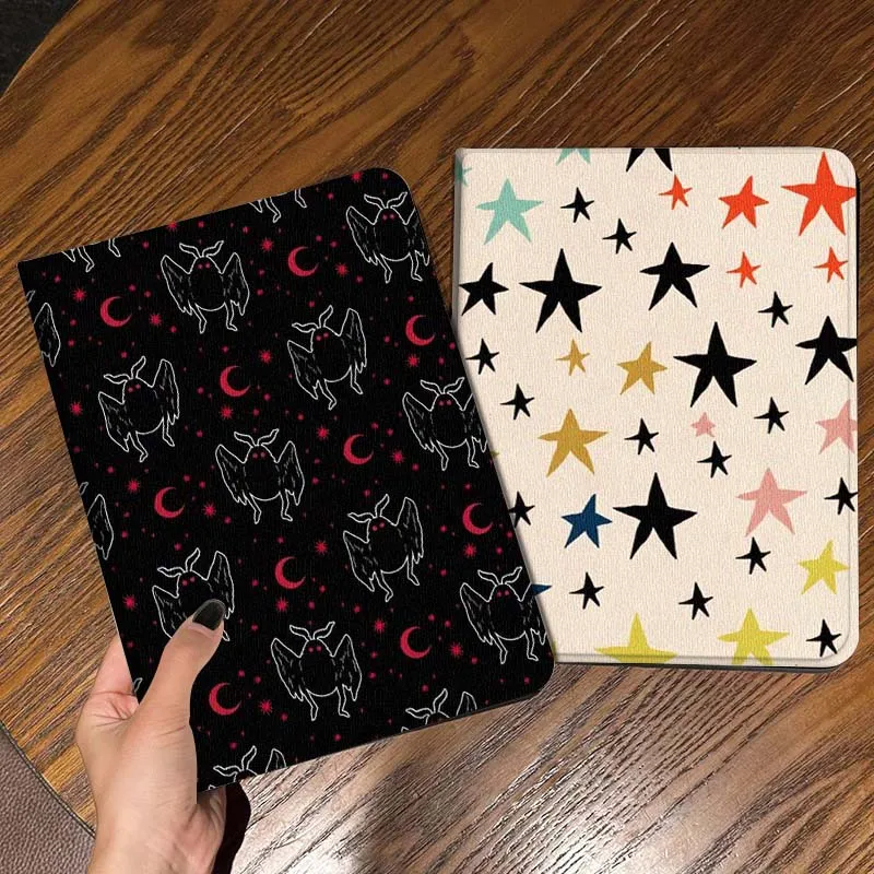 

Cartoon Bat Moon Pattern Gift Tablet Case For Apple iPad Air Pro mini 1 2 3 4 5 6 7 8 9 11 M2 M3 M5 M4 5th 6th 7th 10th 11th