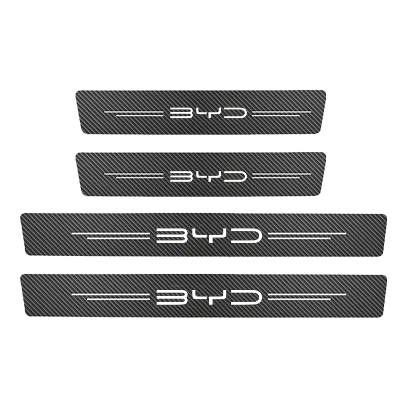 4pcs Car Door Car Fender Side Blade Badge Car Body Protective Metal Sticker For BYD ATTO 3 Yuan Qin Han TANG Plus DM-i Dolphin