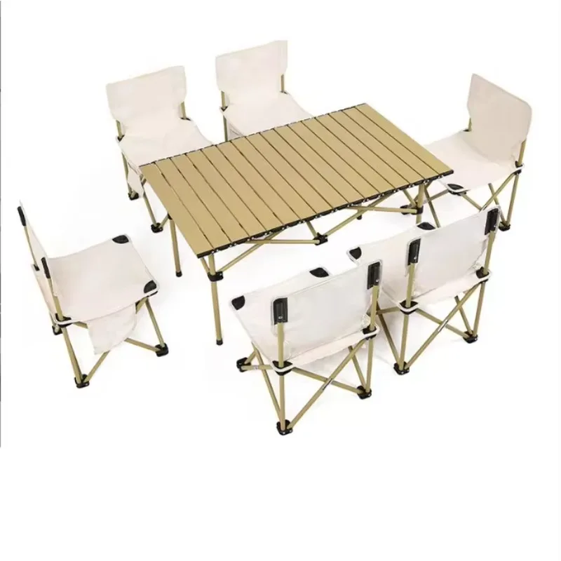 Outdoor Furniture Portable Folding Picnic Dining Table And Chairs Garden Picnic Patio Foldable Camping Table Chair Set