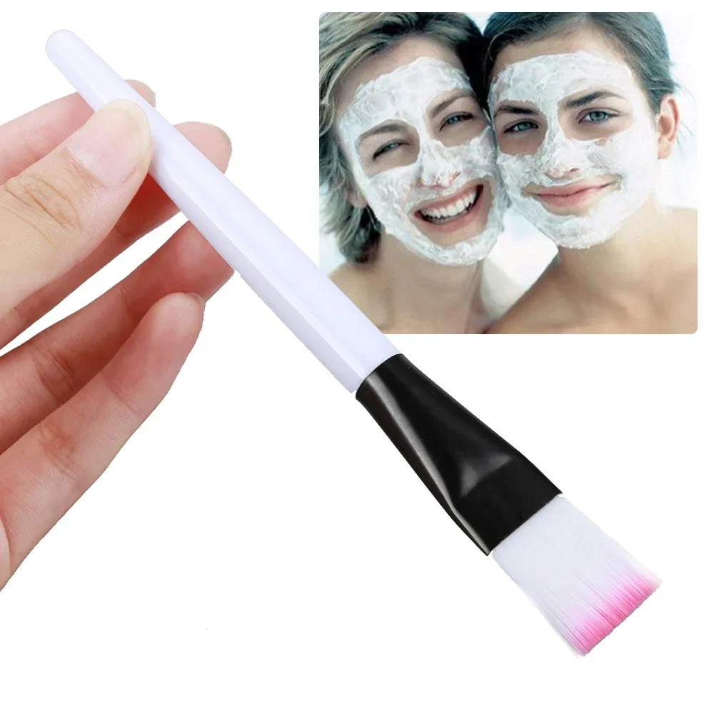 Face Mask Brush Flat Soft Hair Facial Cleansing Skin Care Blender Foundation Applicator Concealer Brush Beauty Makeup Tool 1pcs