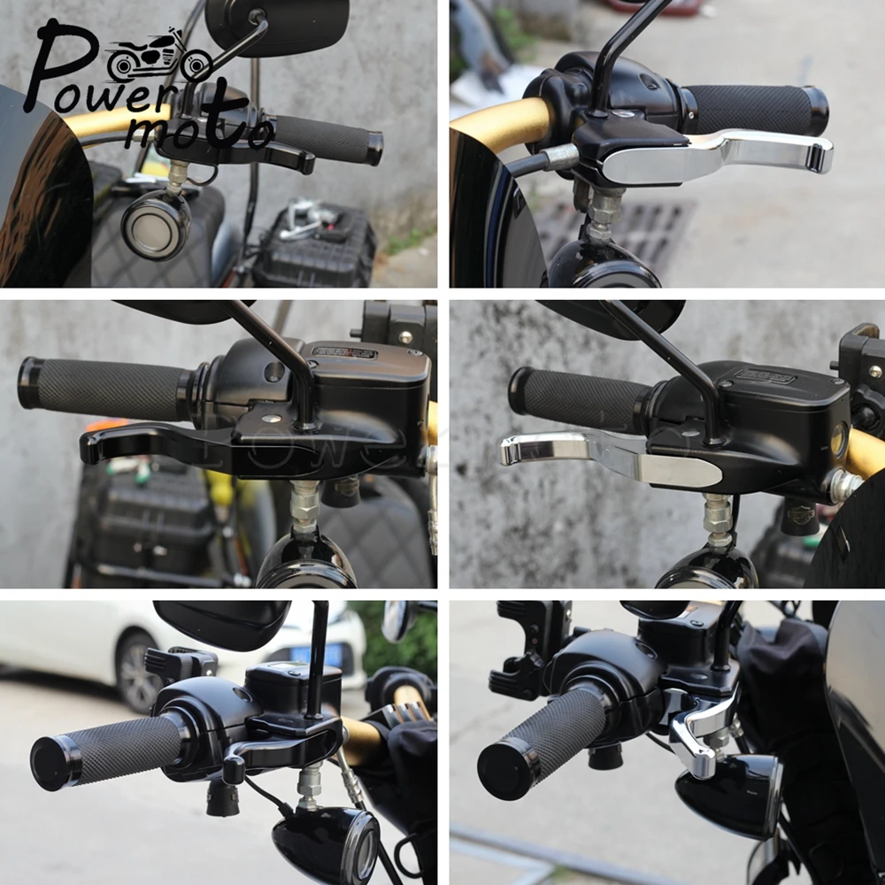 مقبض دراجة نارية باستخدام الحاسب الآلي 3 رافعة فرامل الأصابع و2 عتلات قابض الأصابع لـ Harley Sportster XL XR 1200 883 50 عتلات يدوية 2004-2013