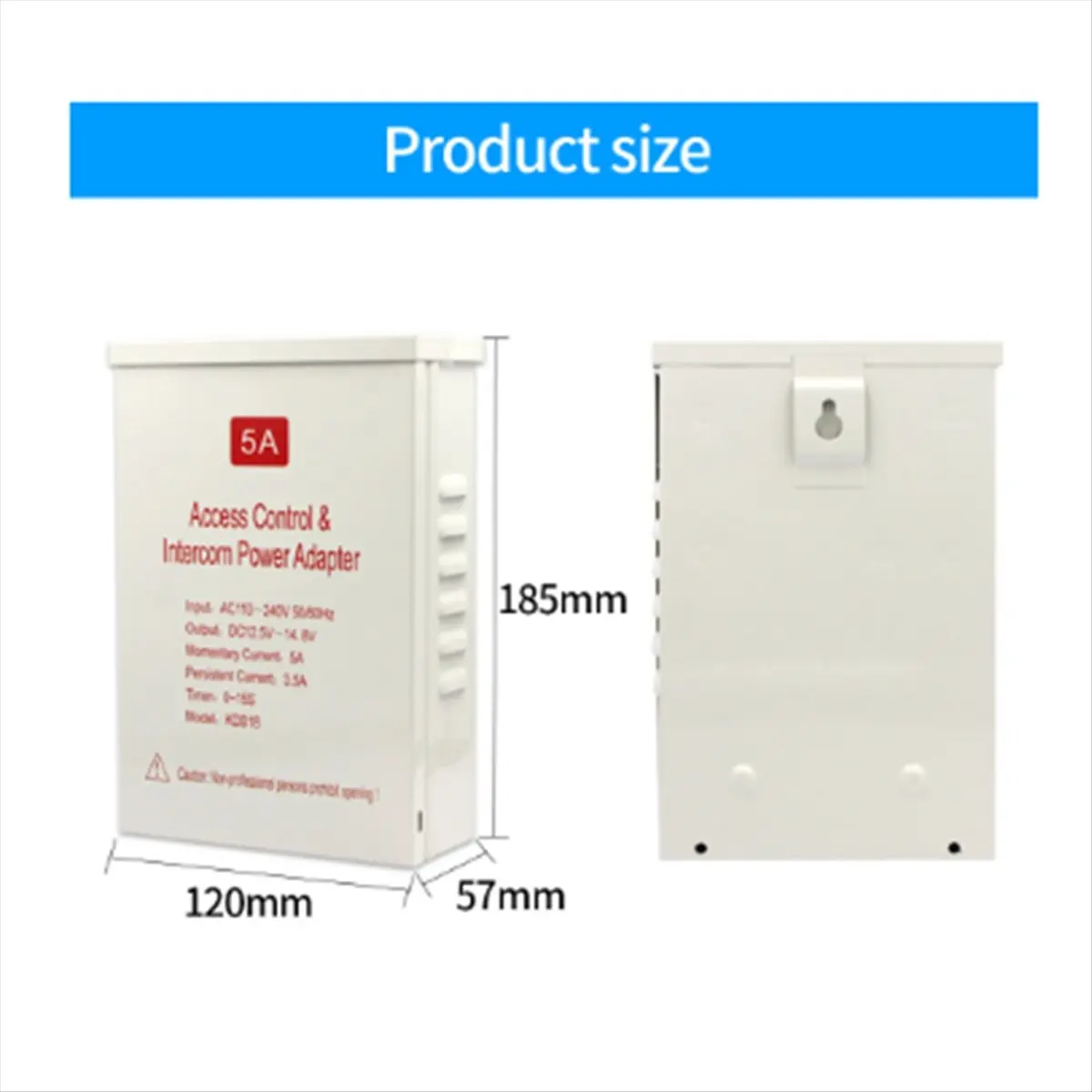 

A32M Rainproof Access Control Power Supply Transformer DC 12V-15V 5A Door System Time Delay Adapter for Face Recognition Lock