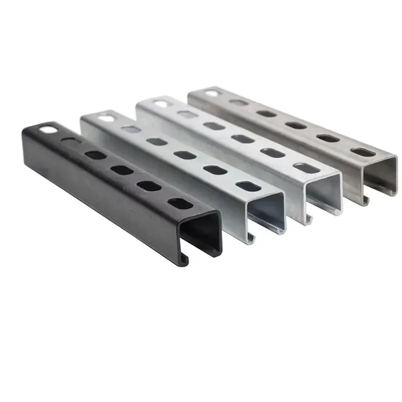 2026 Hot！ Wholesale Solar Photovoltaic Panel Mounting Bracket Aluminum Unistrut Strut Channel 41x41C Channel Steel