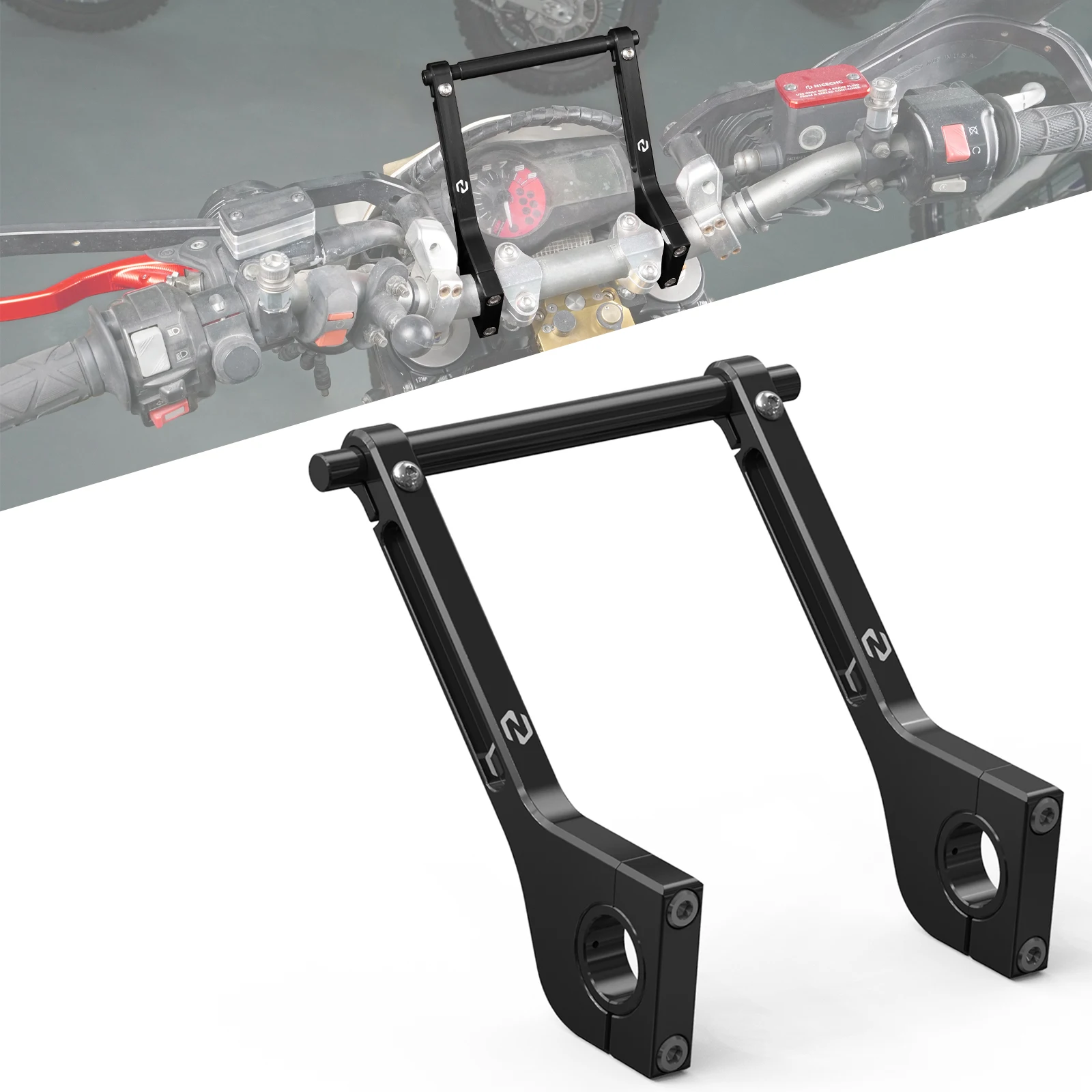 For Husqvarna 701 Enduro Supermoto Phone Holder AMPS Pattern/GPS Navigator Mount Bracket for KTM 690 Enduro/R 690 SMC 690 SMCR