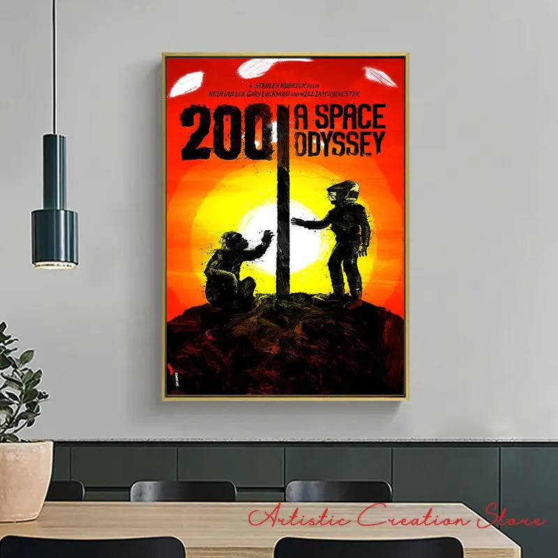 2001 A Space Odyssey Posters Classic Sci-fi Movie Prints Art Canvas Painting Art Wall Pictures Room Decoration Aesthetic Obrazy