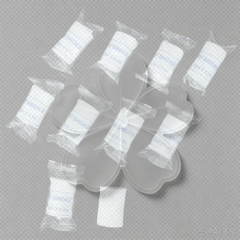 10 rolls/lot 5cmx4.5m PBT Elastic Bandage First Aid Kit Gauze Roll Dressing