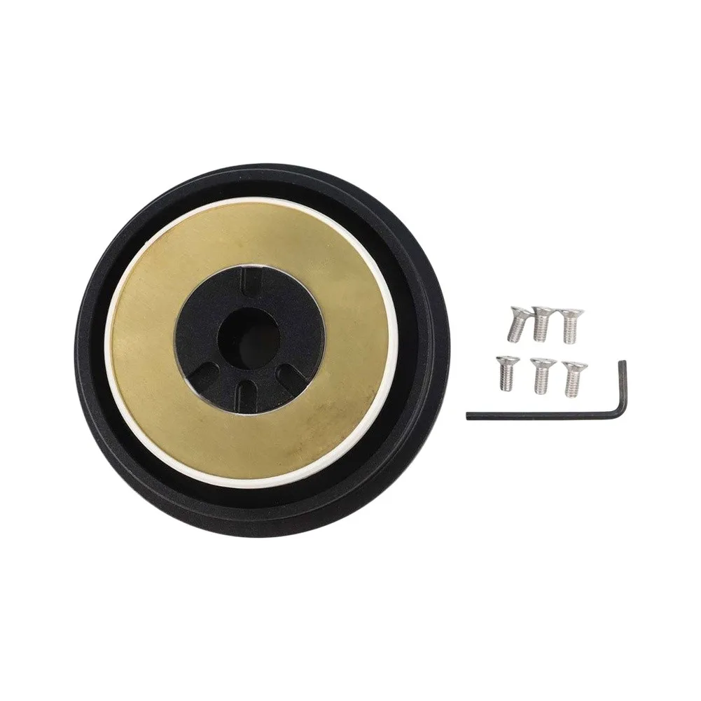 For Custom Steering Wheel Install Steering Wheel Hub Alloy Hub Adapter Black For Toyota Land Cruiser 1985-1990 view 3
