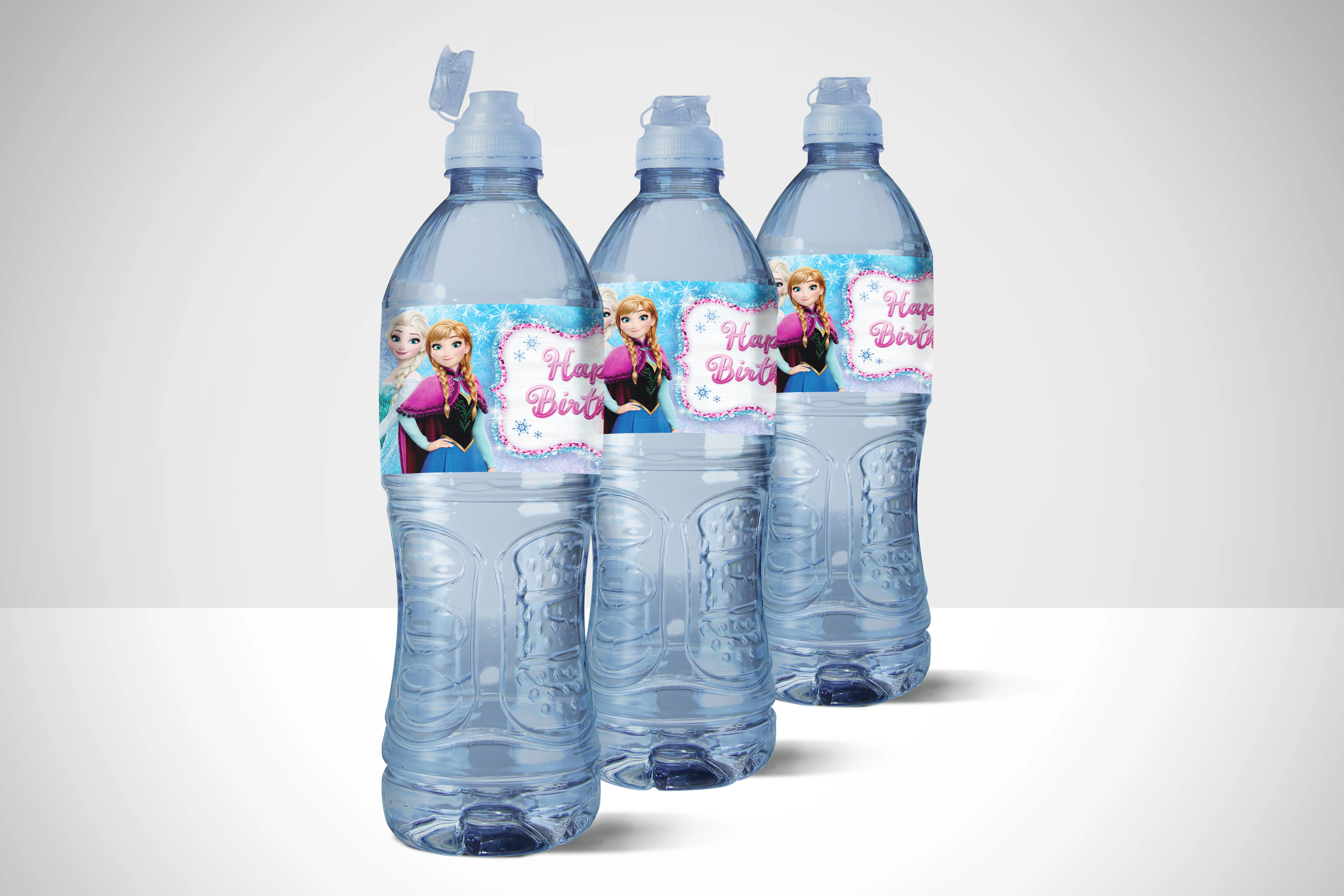 Frozen Anna Elsa Water Bottle Wraps Labels Birthday Labels Stickers Snow White Cinderella Princess Kids Birthday Party Decoratio